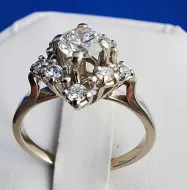 Gold Diamond Ring 14Kt