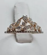 Gold Diamond Ring Tiara