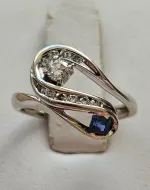 Gold Diamond Sapphire Ring