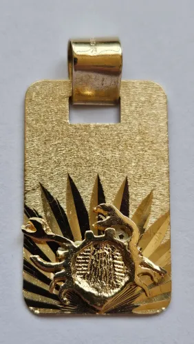 Gold Zodiac Pendant Crab 10Kt