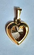 Gold Heart Pendant 10Kt