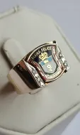 Gold Regina Police Ring 10Kt