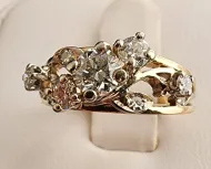 Gold Dinner Ring 14Kt
