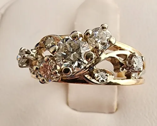 Gold Dinner Ring 14Kt