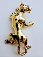 Gold Cougar Pendant 18Kt
